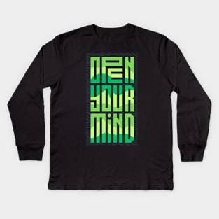 Open Your Mind Kids Long Sleeve T-Shirt